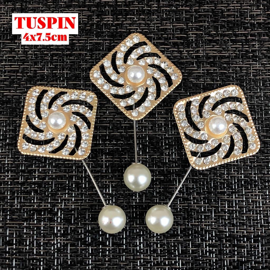 Tuspin Hijab Tuspin persegi mutiara tuspin jilbab mutiara