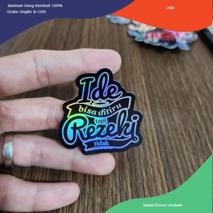 

Sticker Hologram Anime - PSH1270 - quotes - Ide Rezeki