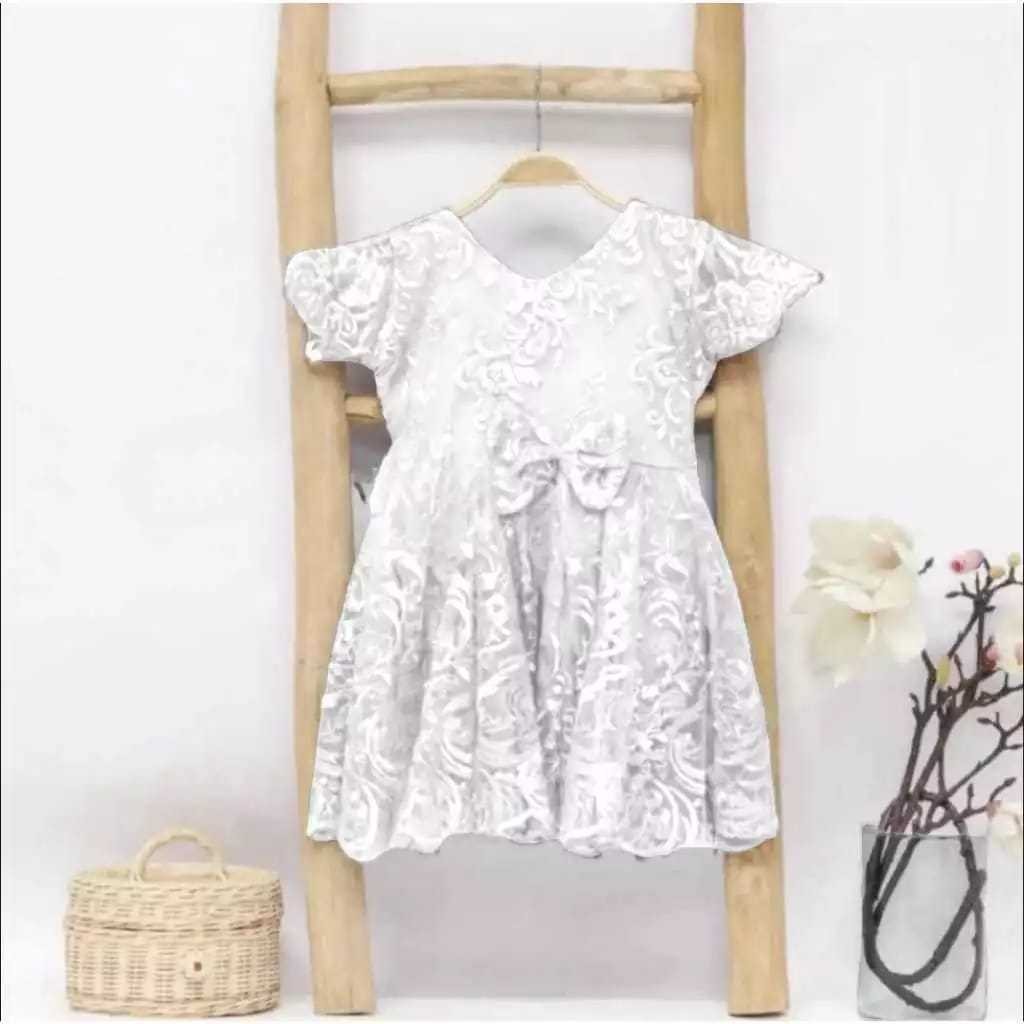 CODDRESS BROKAT ANAK//USIA 1-8 TAHUN//MODEL SELINDA//SETELAN ANAK PEREMPUAN// MOTIF RANDOM