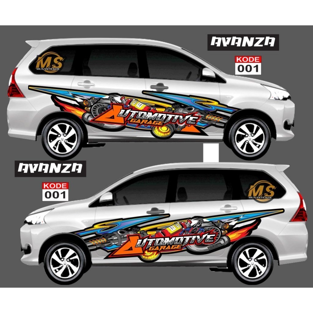 sticker body samping mobil avanza keren