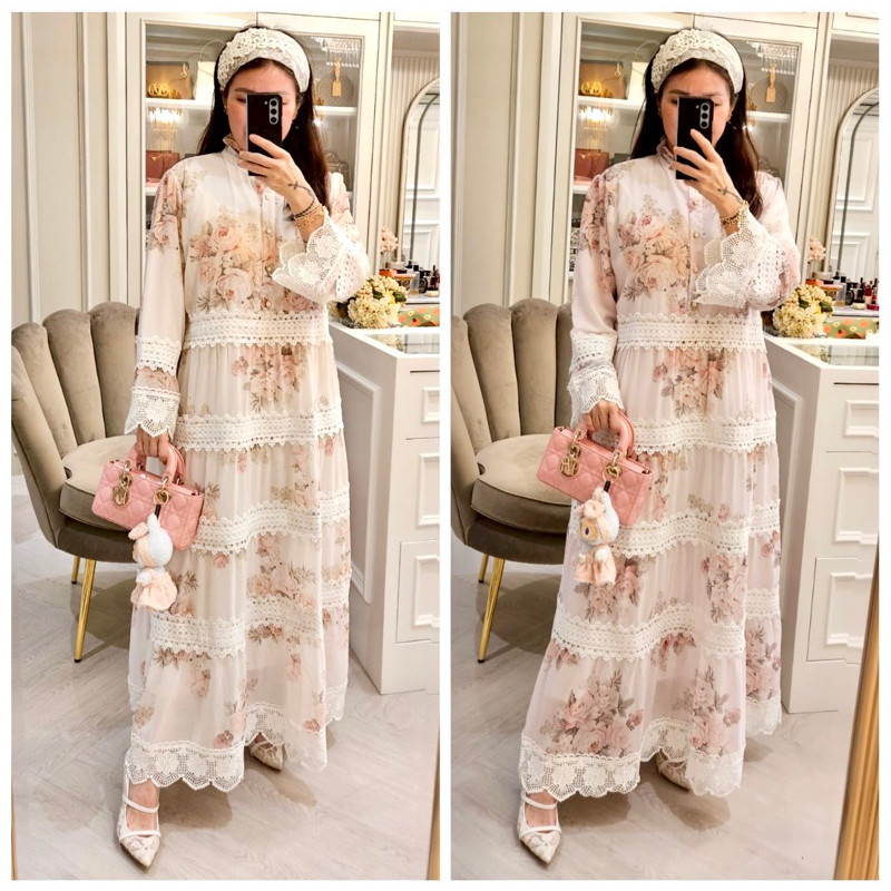 GH78KL Midi / Gamis / Dress / Set Rok Meijiwang Premium