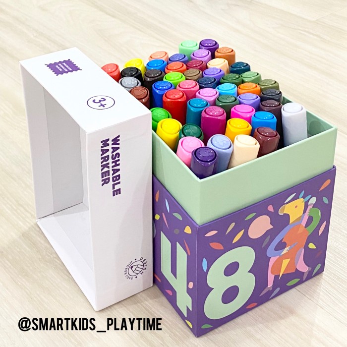 

Mideer Washable Marker isi 48 - Gray