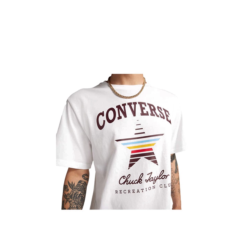 Converse Chuck Retro Long Sleeve Graphic Men's Tee - White