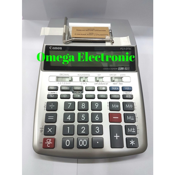 

Canon Printing Calculator P23-DTSC - Kalkulator Kasir Printer Struk