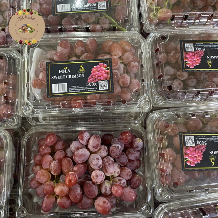 

Buah Anggur Crimson Merah Fresh | Anggur Crimson | Pack