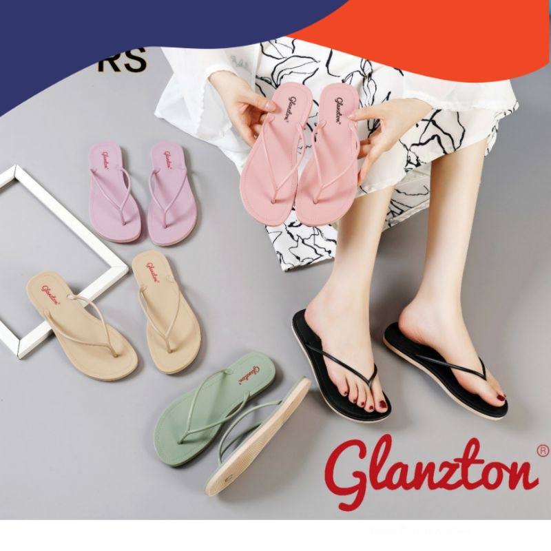 L1819-31VPS Sandal Jepit Tali Bulat Karet Jelly Glanzton Doff Tali Kabel Kecil Tipis Wanita Import I