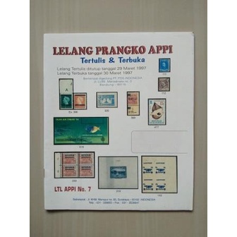 

Lelang Prangko APPI Tertulis & Terbuka - LTL APPI No 7 - Maret 1997