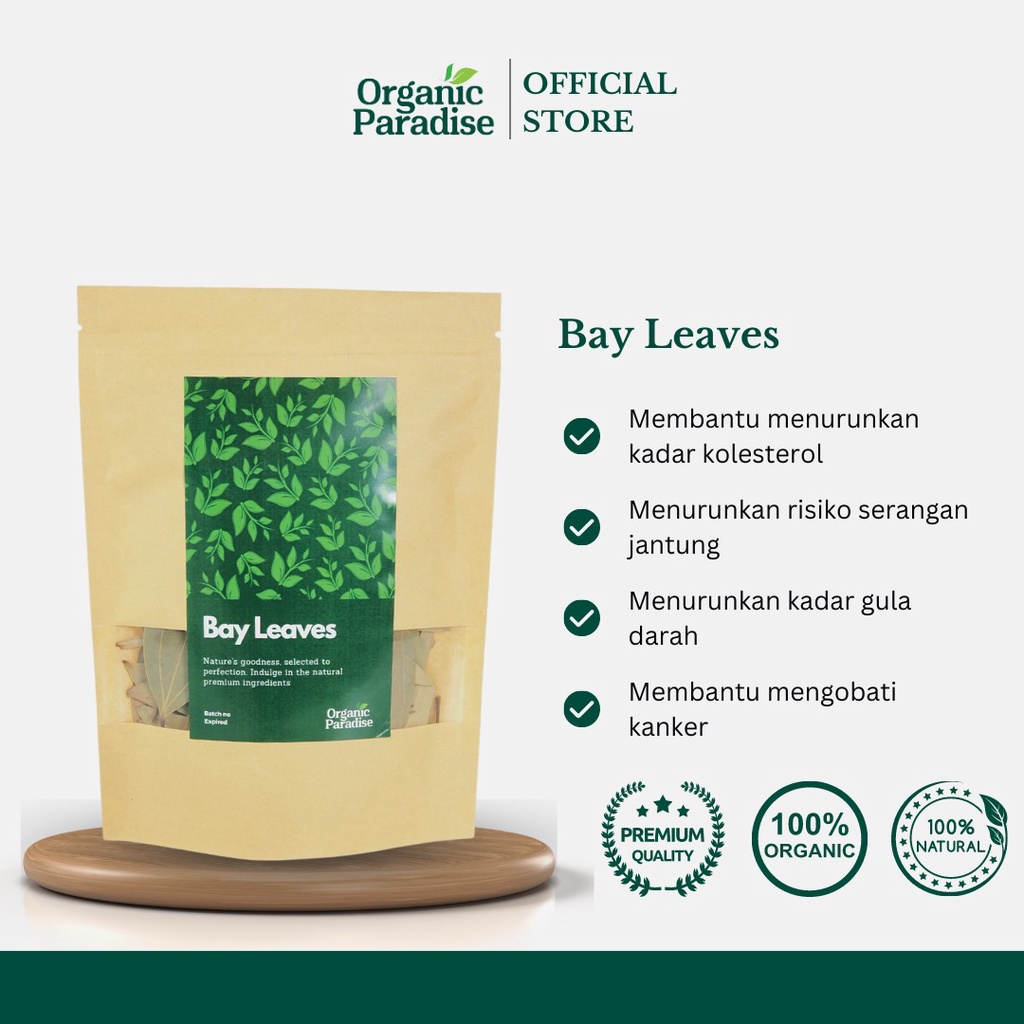 

Daun Salam Kering 500 gram / Dried Bay leaves 500 gram