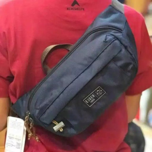 Waistbag Tas Pinggang Tas Selempang Original Eiger Sender - Navy