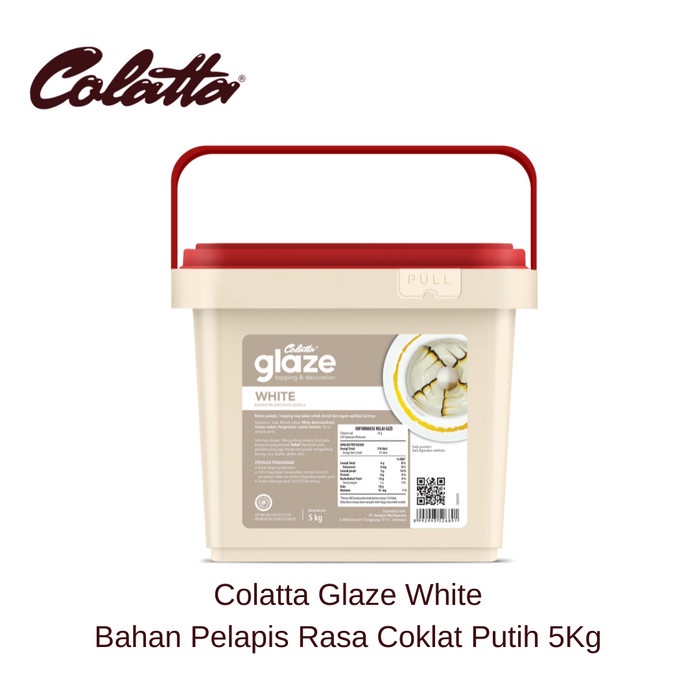 

Promo Termurah [ Best Seller ] Colatta Glaze White - Bahan Pelapis Rasa Coklat Putih 5Kg