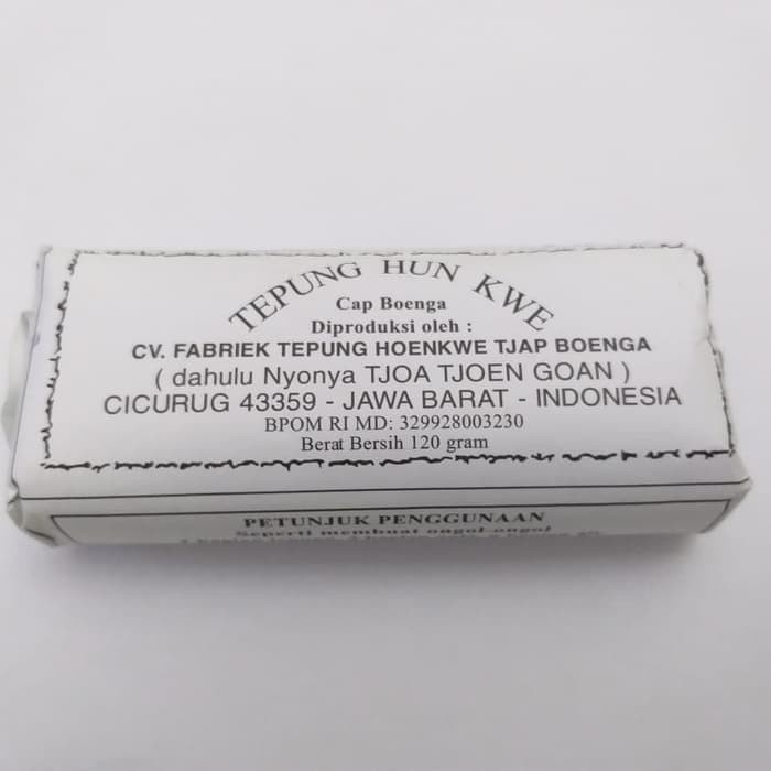 

New Produk Tepung Hun Kwe Cap Boenga 120 gram