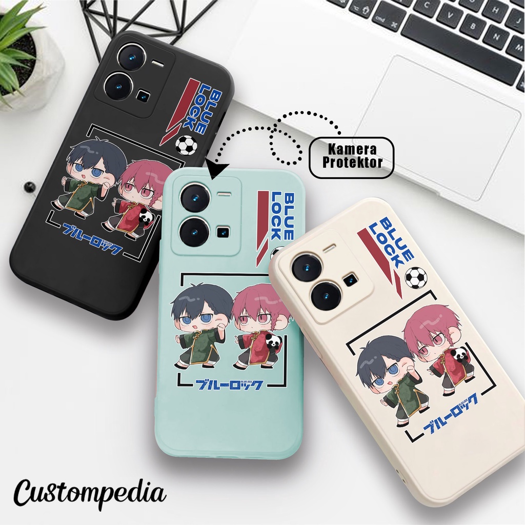 Casing Blue Lock Cute Design CU192 Vivo Y12 Y17 Y12S Y20 Y30 Y50 Y1S Y91 Y95 Y22 Y16 Y35 Y53S V15 V1