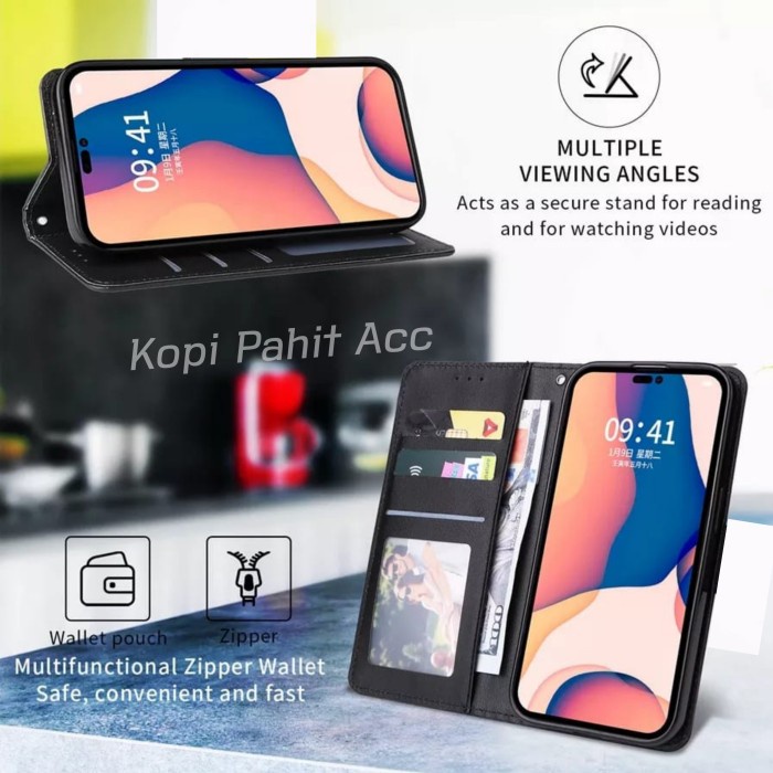 Case Vivo V20 Se V2022 Flip Cover Wallet Leather Case Dompet Magnet Sarung Kulit