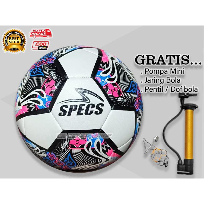 BOLA SEPAK SPECS ILLUZION 2 MADA FB training ball  white lotus red yolk