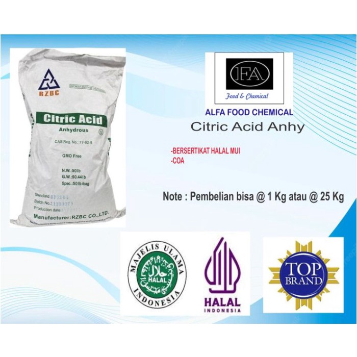 

Promo Best Seller CITRIC ACID ANHY EX RZBC