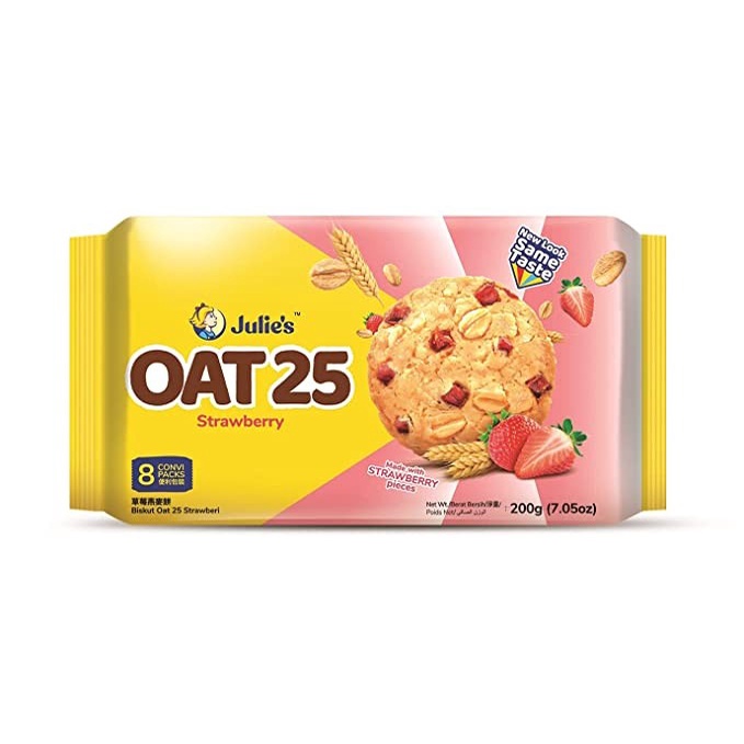 

JULIES OAT 25 STRAWBERRY 200GR