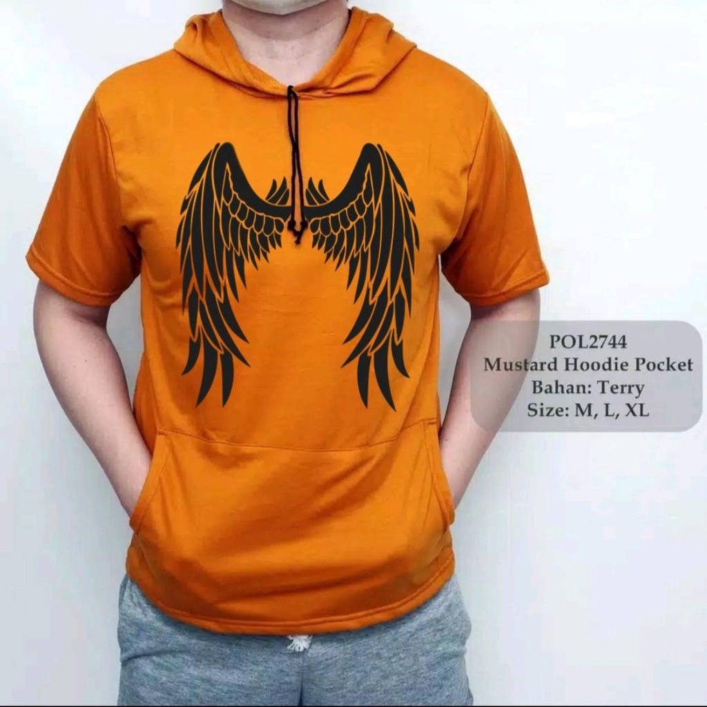 Hoodie Kupluk Pendek Motif Skate Boarding / kaos hoodie pria lengan pendek Keren / kaos hoodie pria 