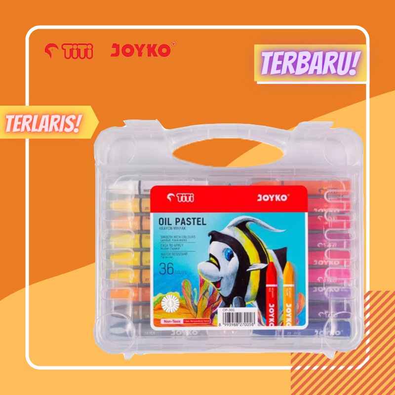 

TITIJOYKO Oil Pastel 36 Colors / Crayon Minyak / Krayon / Warna / GUDANG BUKU MURAH