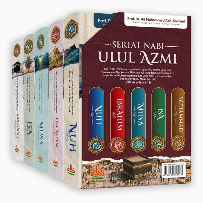 Buku Serial Nabi Ulul Azmi - Seri Kisah Para Nabi Nuh Ibrahim Musa Isa as Muhammad saw