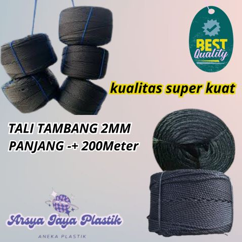 

BISA COD BEST SELLER Tali Tambang plastik kecil PE 2mm tambang PE 2mm +-150 - 200 meter murah Distributor Terlaris dan Termurah