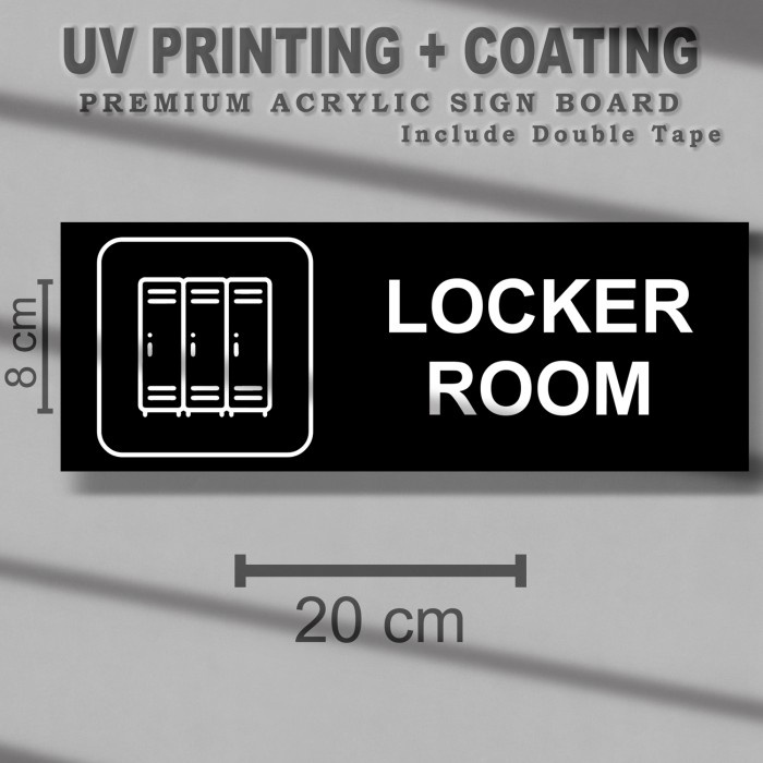 

Tanda Locker Room Acrylic - Sign Board Akrilik Ruangan Loker SAUV68