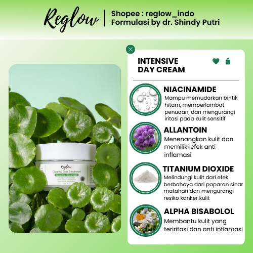 Paket Reglow Glow Skin Treatment + Serum Night Cream dr Shindy