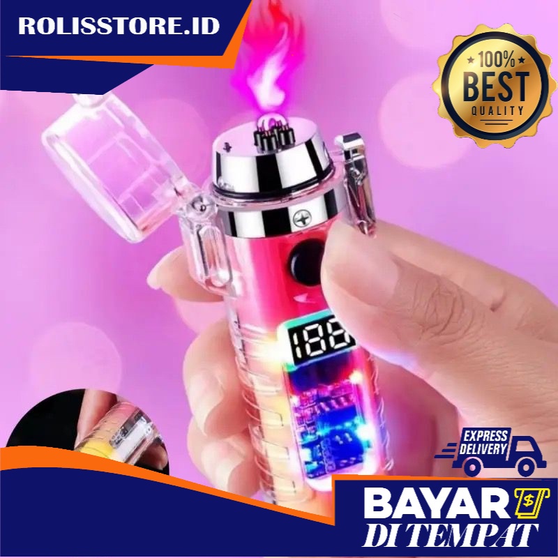 ROLIS NEW KOREK API USB TRANSPARAN + SENTER KOREK API ELEKTRIK KOREK API CHARGE