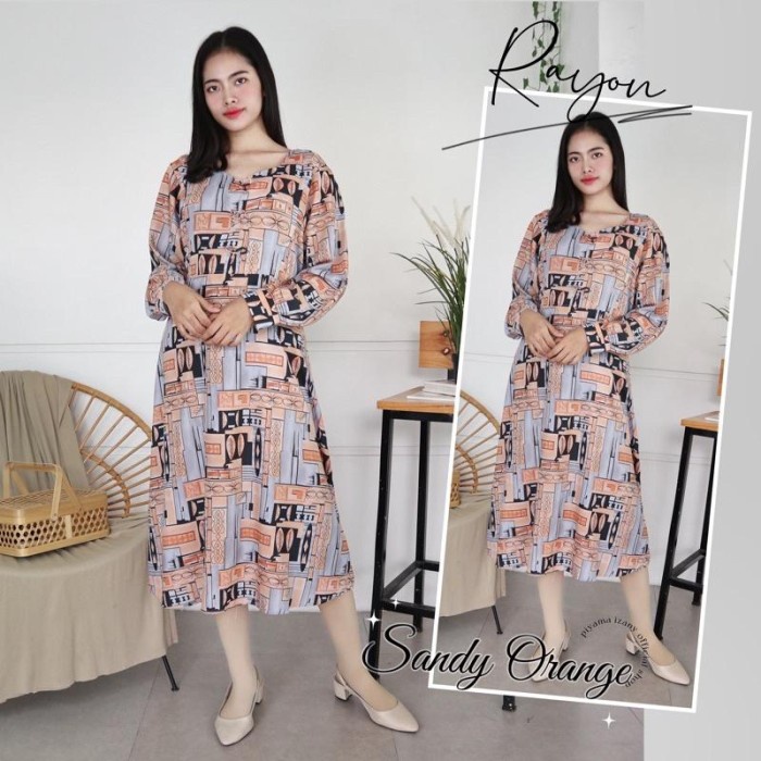 Baju Daster Wanita Dress Cewek Kekinian Homedress Rumahan Panjang  Korean Style Murah Premium