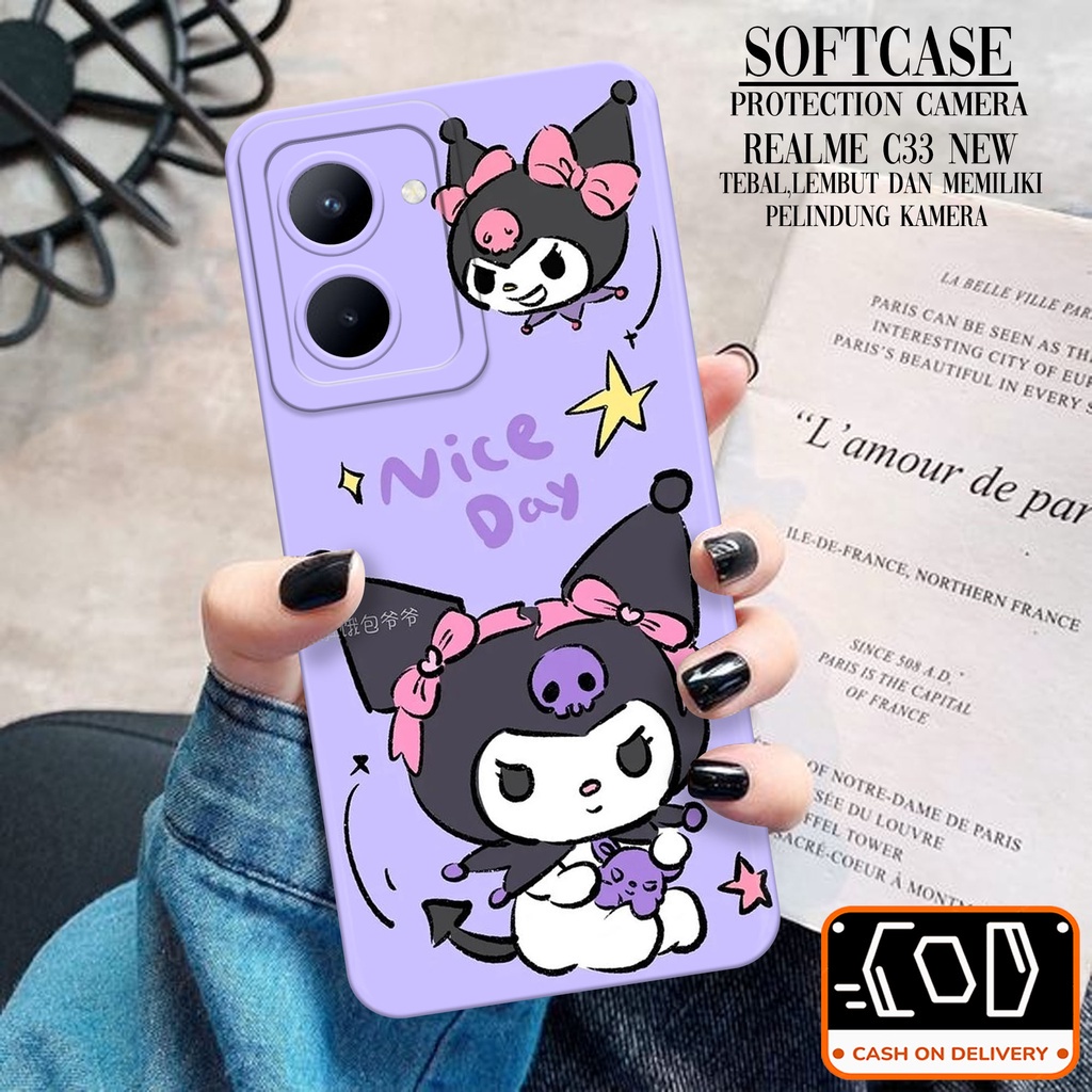 Softcase Silikon Hp Realme C33 Terbaru - Trans Case Casing Hp Realme C33 Terbaru