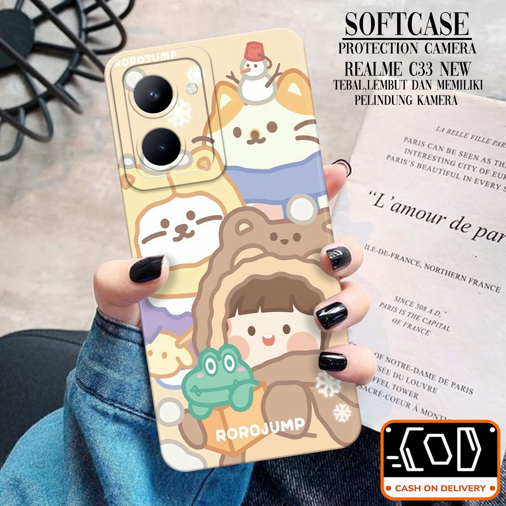 Softcase Silikon Hp Realme C33 Terbaru - Trans Case Casing Hp Realme C33 Terbaru