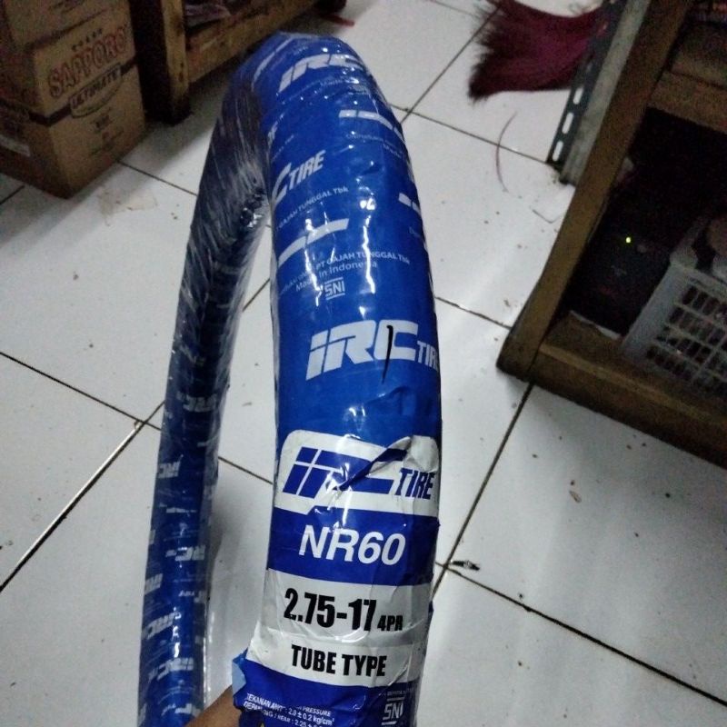 IRC 2.75-17 NR60 BAN LUAR IRC TIRE TUBE TYPE RING 17 NR 60 275 MOTOR TUBETYPE