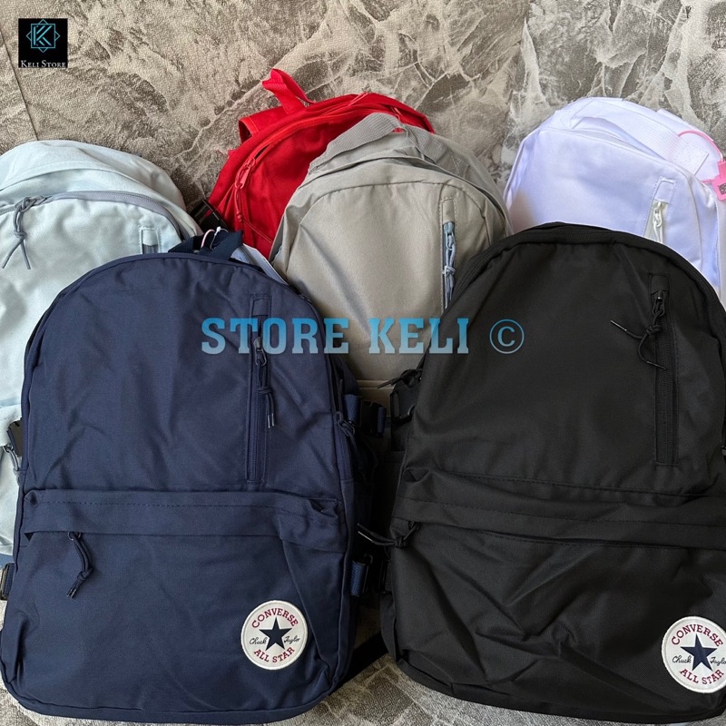 TW53ED Ransel Converse Classic Kanvas / Backpack Canvas / Tas Sekolah / Kerja / Olahraga / Kuliah BP