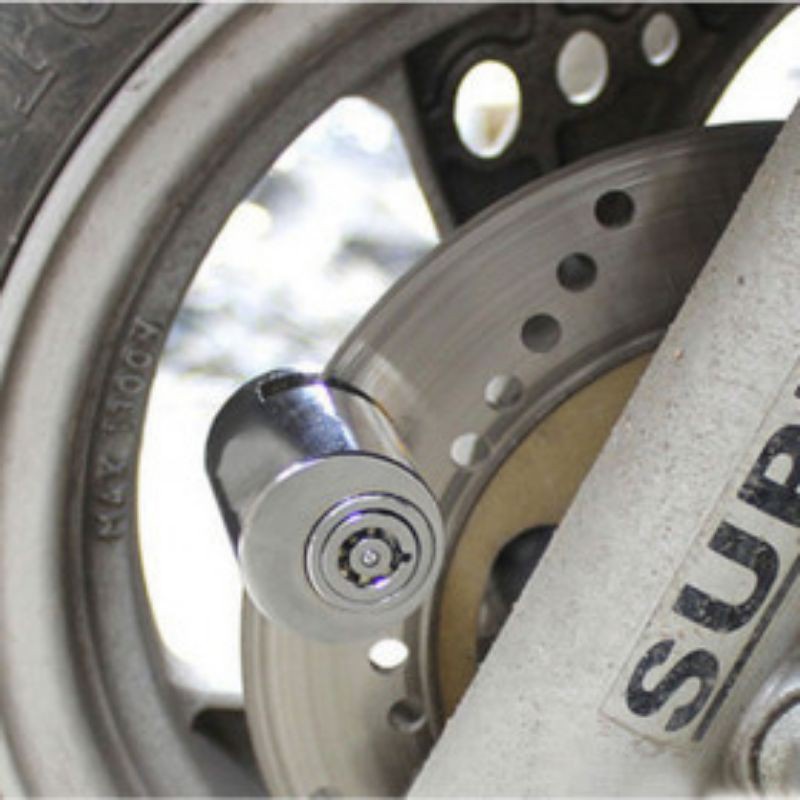 Gembok Sepeda Motor Cakram kunci cakram anti maling kuat tahan air Gembok Rem Kereta Disc Brake Le