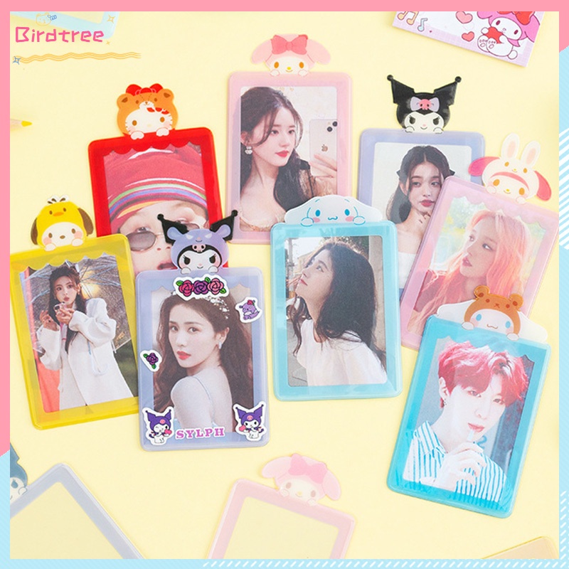 

[Readystock❤️COD]Album Foto Sanrio Lucu Sarung Pelindung Kartu Transparan Kartun Kuromi Melody Pelindung Kartu Kecil Photocard Holder Keychain Id Card Pelindung