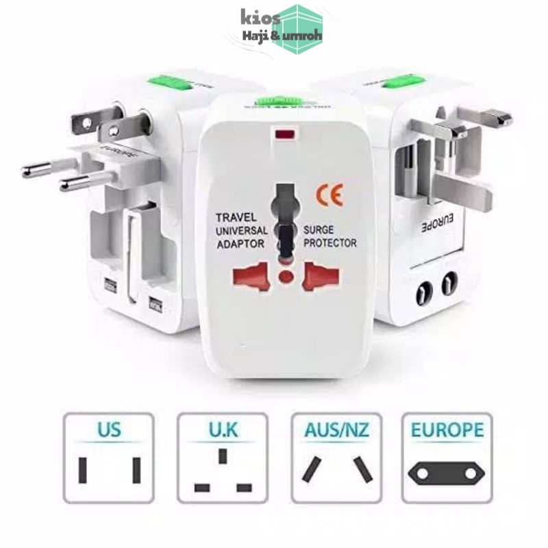 Adaptor Internasional Universal Travel Adaptor/Colokan Listrik Adaptor