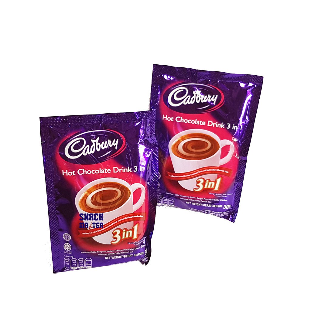

Cadbury Hot Chocolate Drink 3 In 1 Sashet - Netto 30 gr.