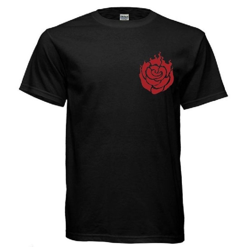 RWBY Inspired Ruby Rose Emblem T-shirt (Black)