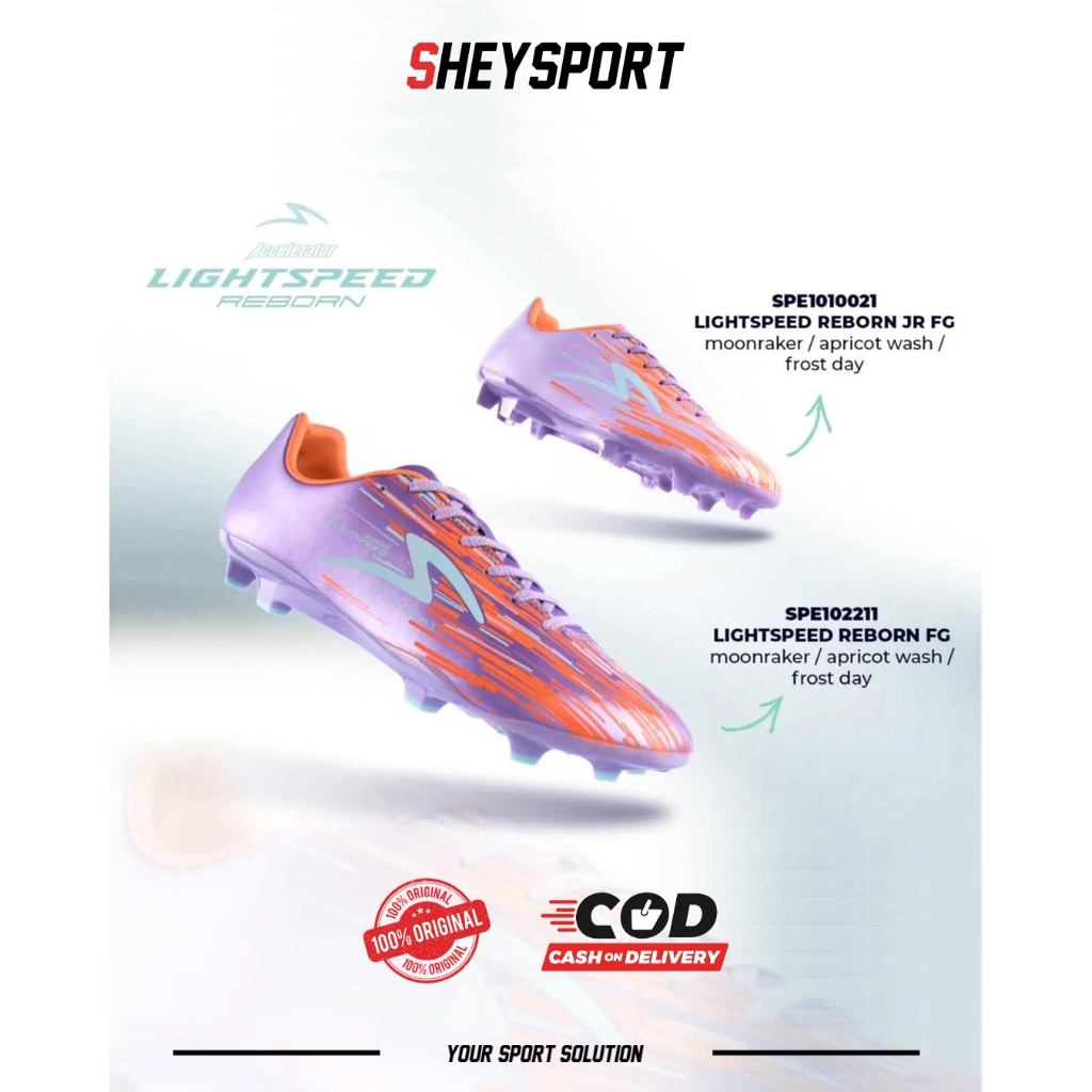 SEPATU SPECS ACCELERATOR LIGHTSPEED REBORN - MOONRAKER APRICOT