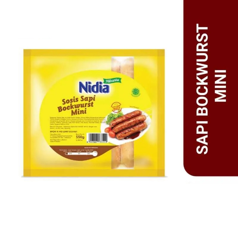 

Nidia Sosis Bockwurst Mini 500gr