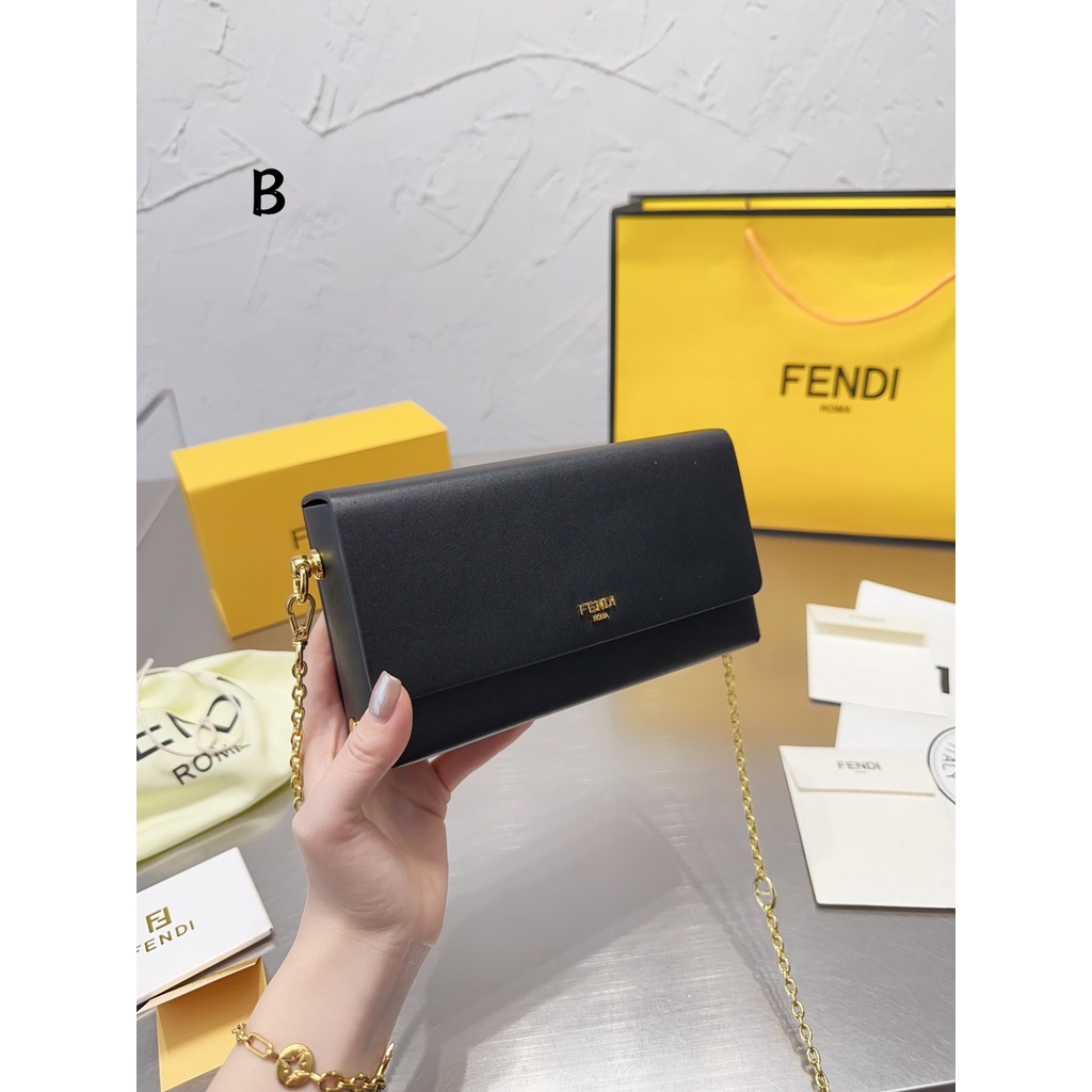 (Original) 2023 New Fendi F- New Chain Bag Tote Crossbody Bag Women's Everything（with Box）