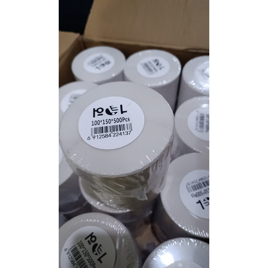 

kenz - Label Thermal 100 X 150mm - Kertas Thermal Barcode A6 500pcs / 500 Lembar