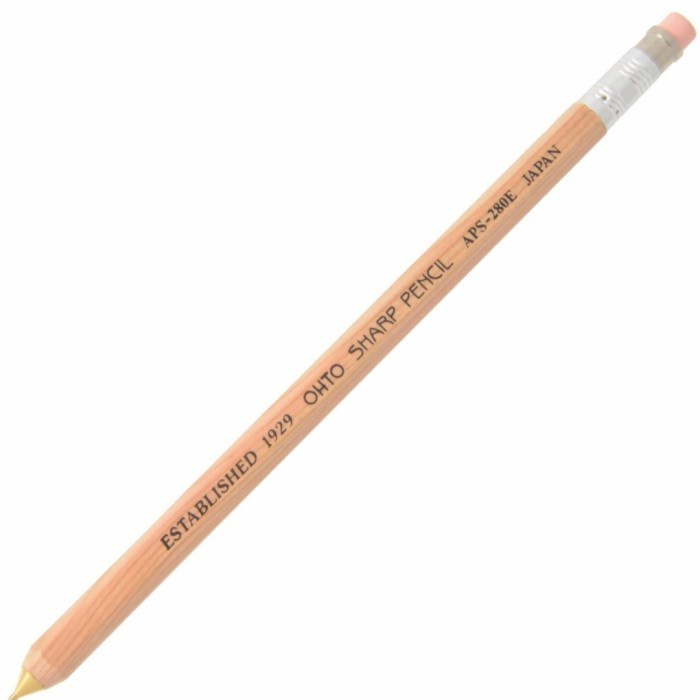 

Ohto Wooden Mechanical Pencil APS-280E 0.5 - Natural