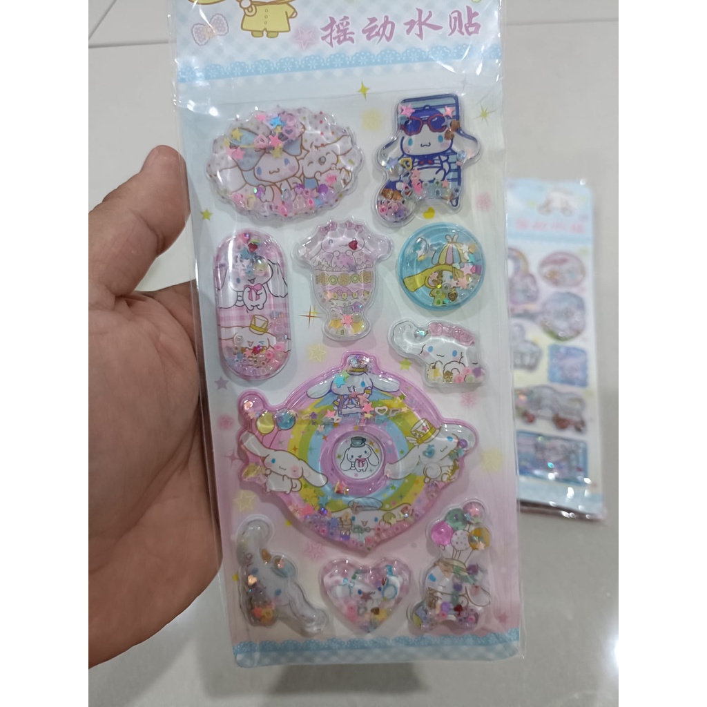 

MOS STICKER 3D WATER GLITTER KARAKTER 1 PAPAN SEKITAR 9 - 12 PCS STIKER LUCU CUTE DAN UNIK