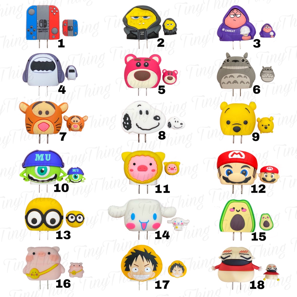 Case Pelindung Kepala Charger Iphone Ipad Samsung dll 18 dan 20 Watt