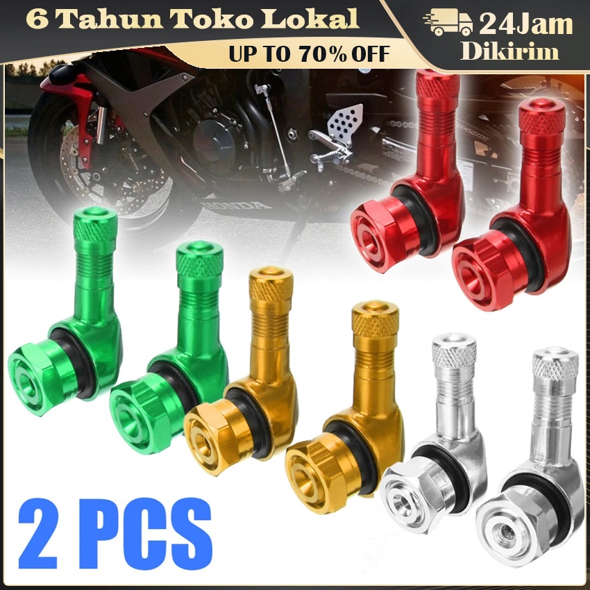 Pentil Ban Tubles Tubeless Mobil Motor Miring Full CNC Alloy Aluminium