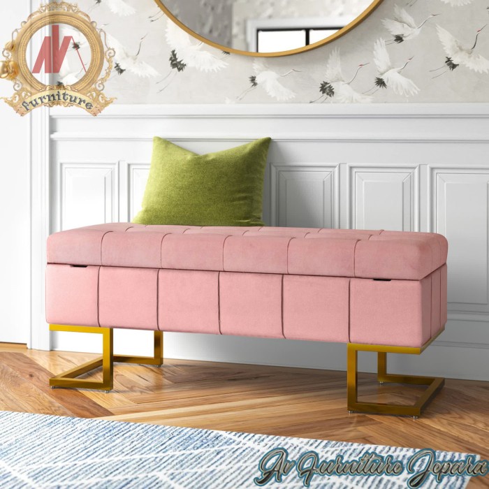 Sofa bench, sofa bench storage, rak sepatu dengan sofa. - Dp Proses