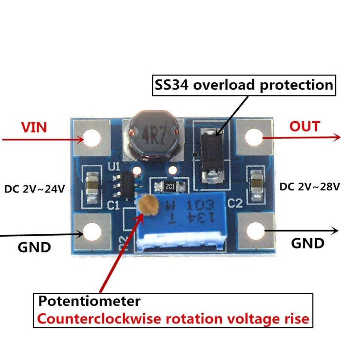 SA SX1308 step up DC-DC modul