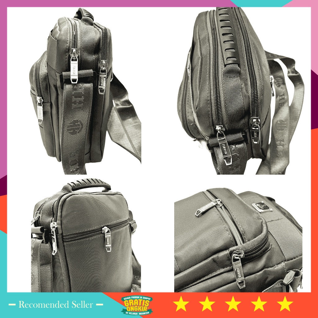 Tas Pria keren Casual BRanded Premium Murah Original kuat - TAS SELEMPANG PRIA IMPORT / TAS SLING BA