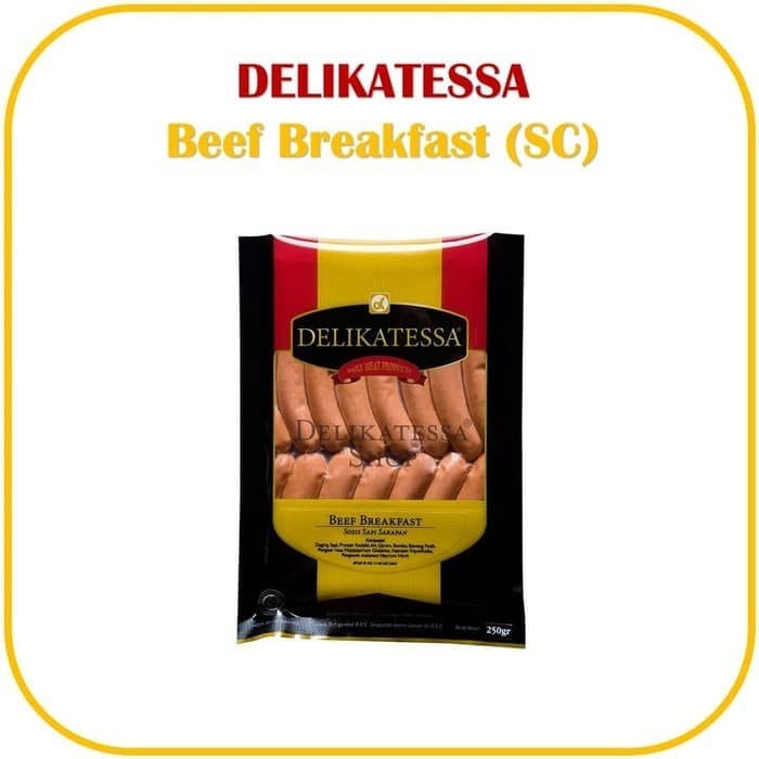 

Delikatessa Beef Breakfast (SC) Sosis Sausage Sapi Halal Premium