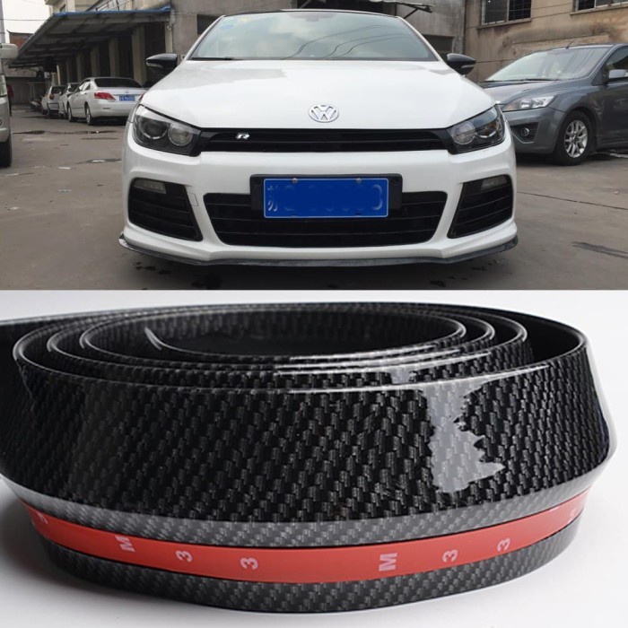 Samurai Carbon List Pelindung Bumper Mobil Universal